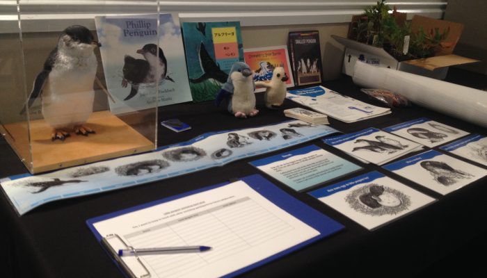 Penguin display booth at the Coast to Coast Conference